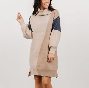 Baltic Born Diego Sweater Dress | Oatmeal Multi - L
